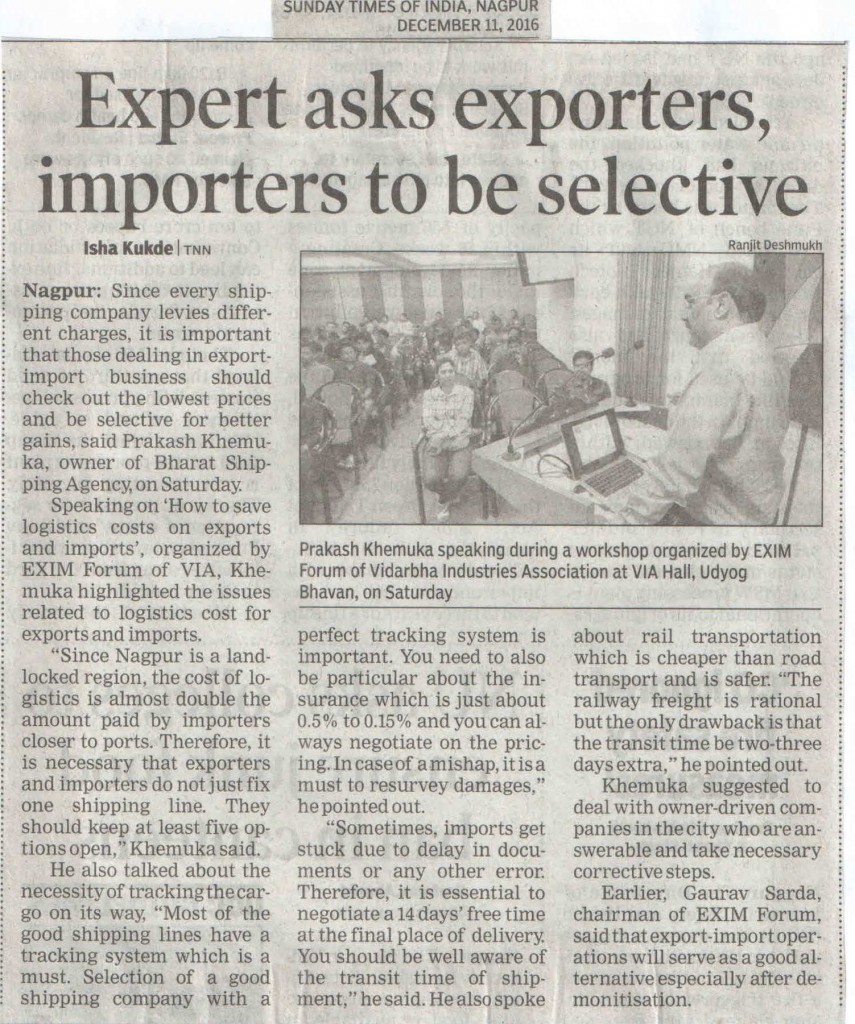 10th Dec post export